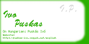 ivo puskas business card